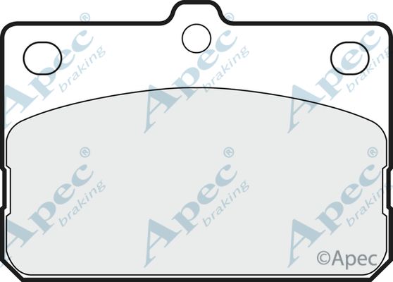 APEC BRAKING Piduriklotsi komplekt,ketaspidur PAD161